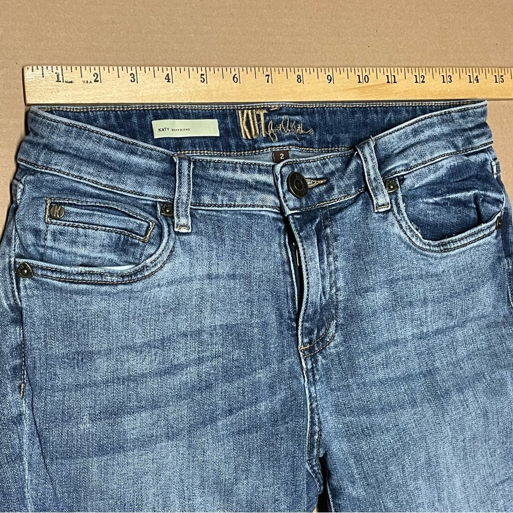 Kut from the Kloth Katy Boyfriend Jeans Women’s Size 2 Mid-Rise Stretch 28x29 - Picture 7 of 8